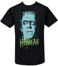 Herman Munster Men's Horror T-Shirt B-Movie Gothic Frankenstein Monster