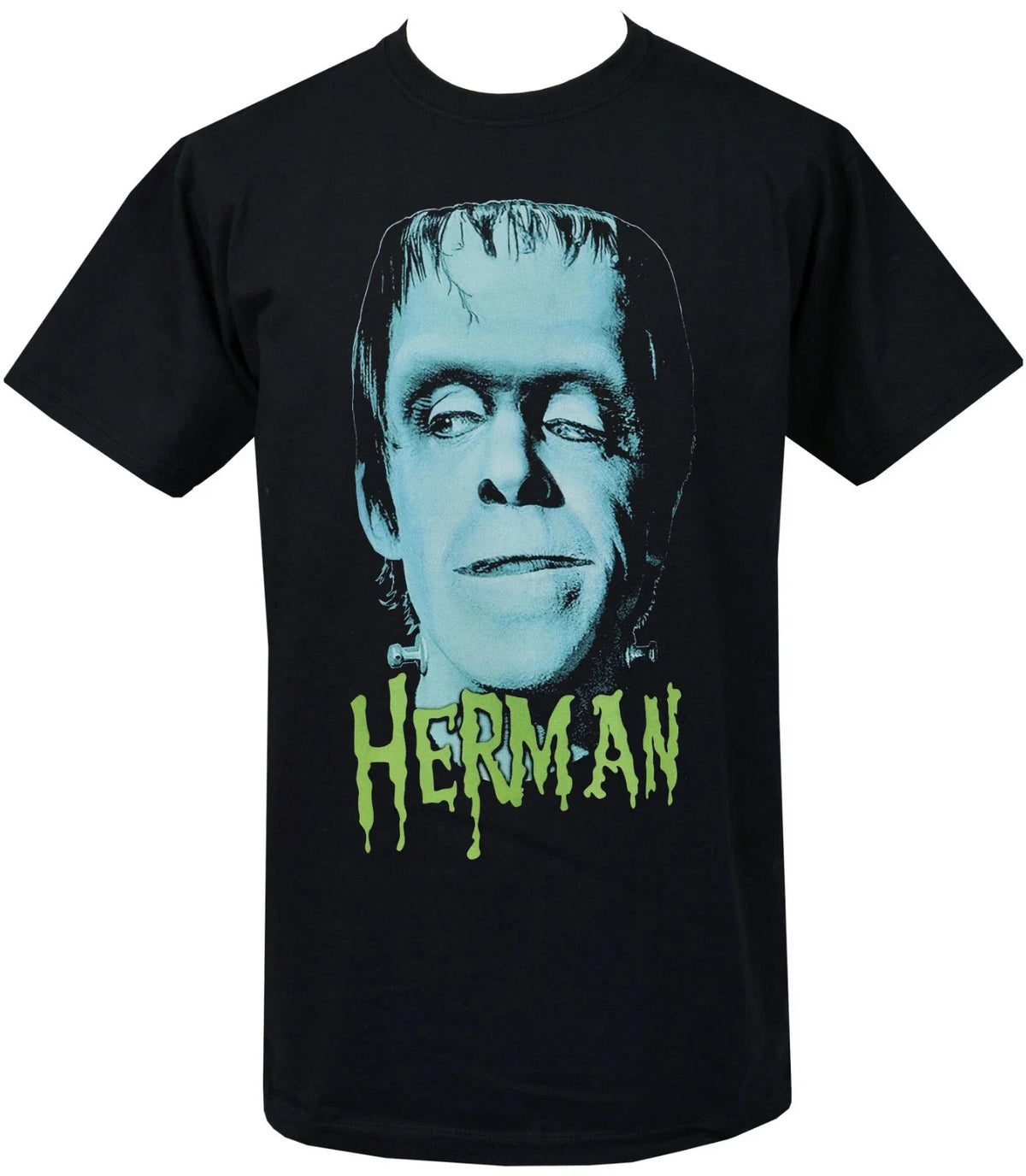 Herman Munster Men's Horror T-Shirt B-Movie Gothic Frankenstein Monster