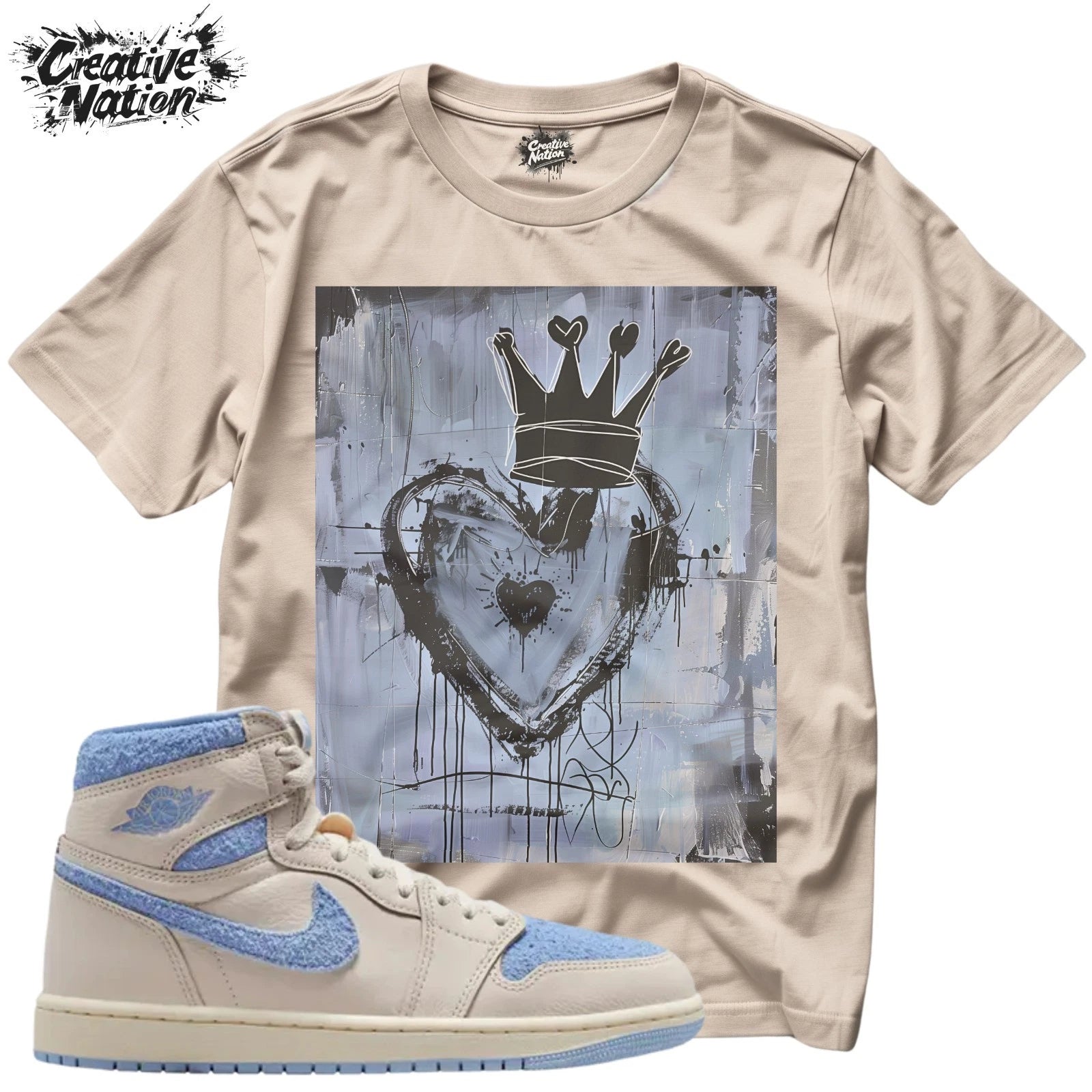 Shirt To Match 1 Unisex Tee Sneaker Shirt Heart Shirt For Sneaker Tee Outfit