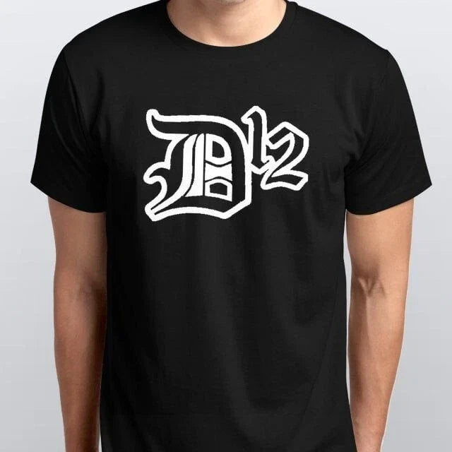 D12 new T-SHIRT sizes S M L XL XXL colours Black, White