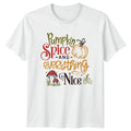 Pumpkin Spice And Everything Womens T-Shirt Fall Autumn Gift For Her