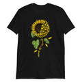 Gothic Sunflower Skull Unisex T-Shirt, Rock, Metal, Horror, Death, Grunge, Biker