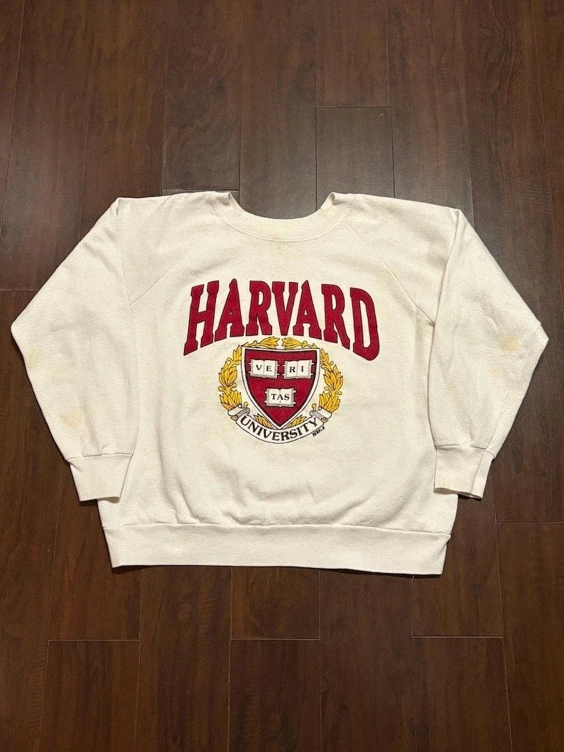 Vintage 1970s 80s Harvard University Collegiate T- Shirt, Sweatshirt & Hoodie