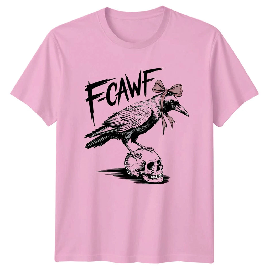 Fcawf Crow Skull Gothic Dark Art Mens T-Shirt Womens Tee