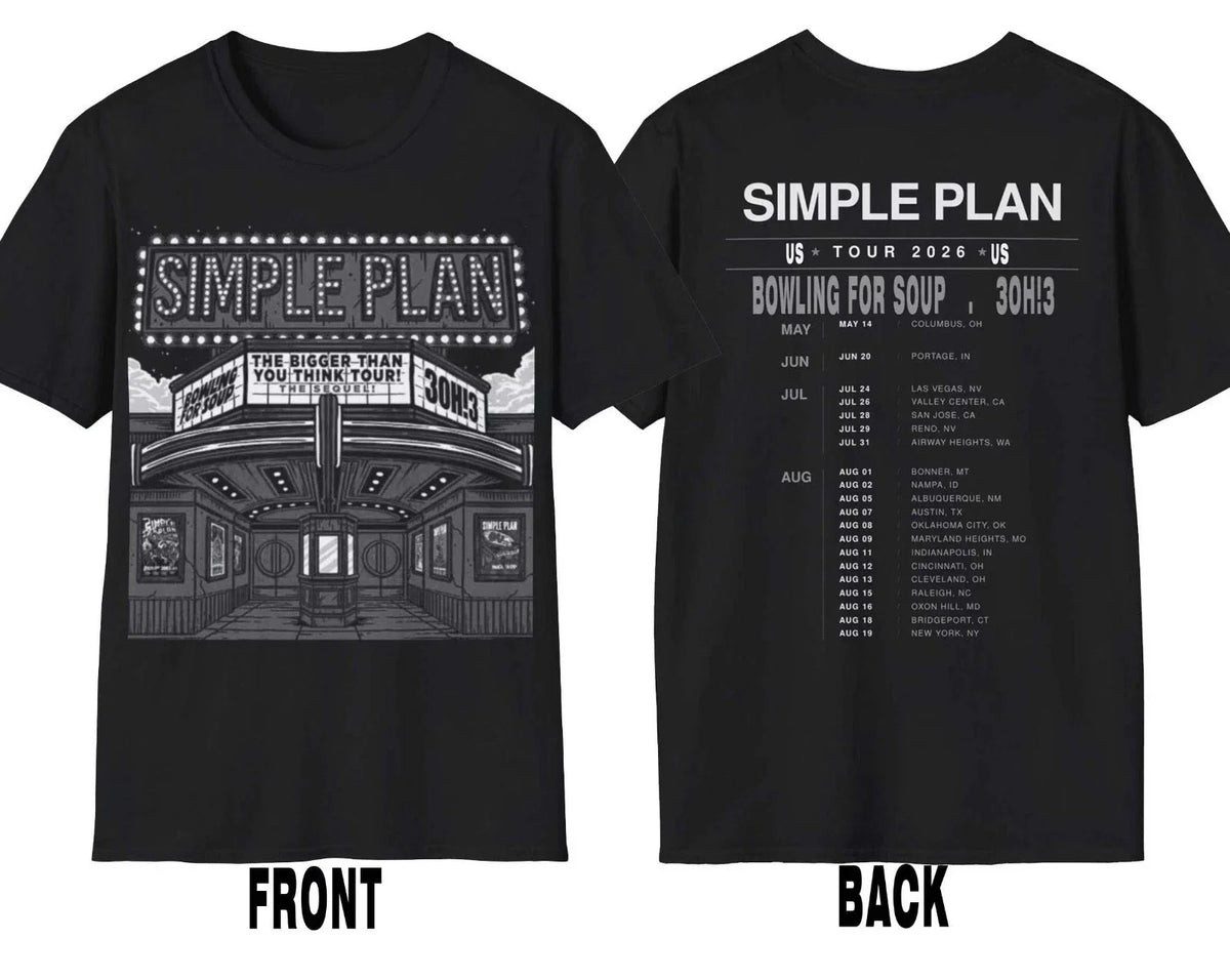 Simple Plan Tour 2026 North America T-Shirt