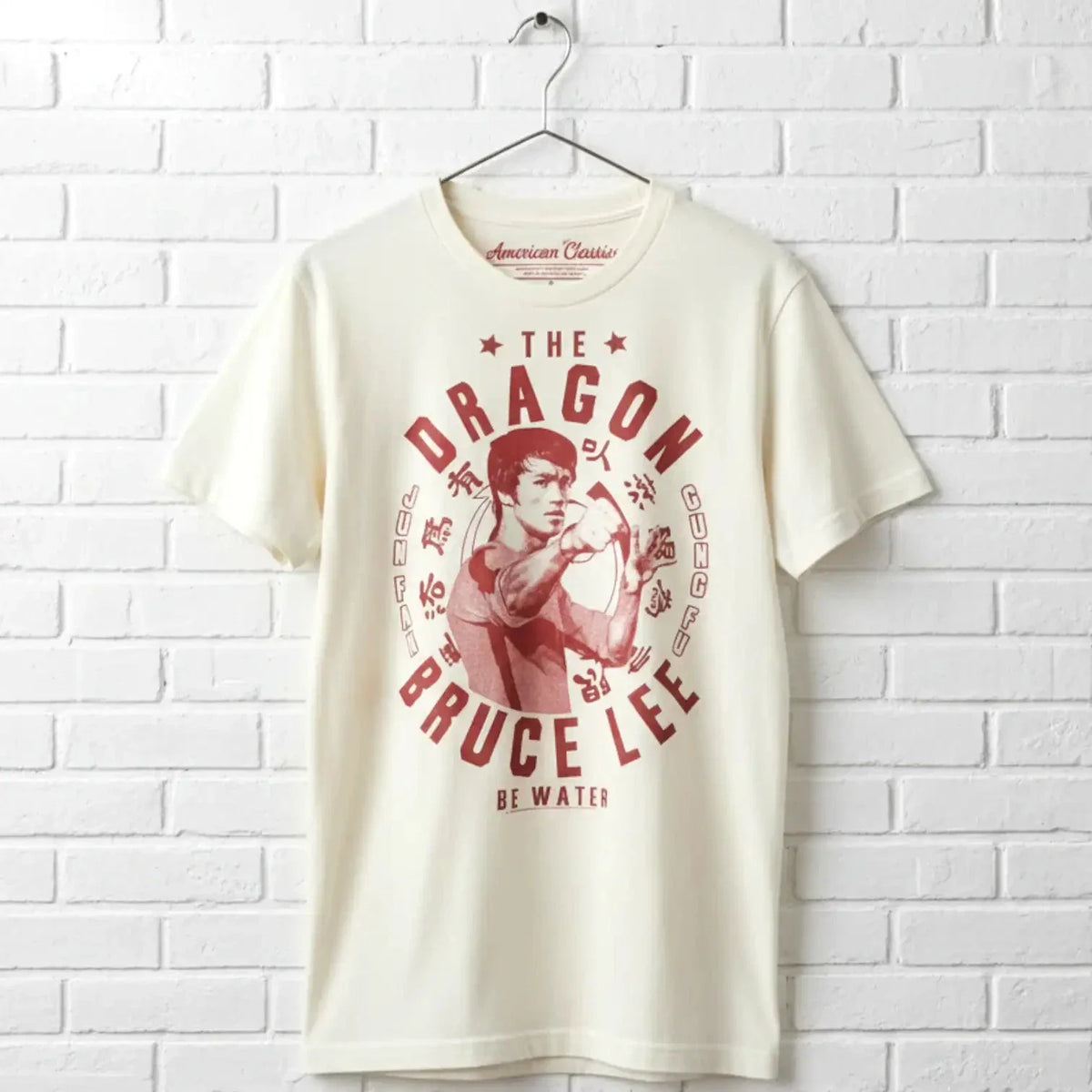 Bruce Lee Dragon Be Water Men's T Shirt Kung Fu Legend