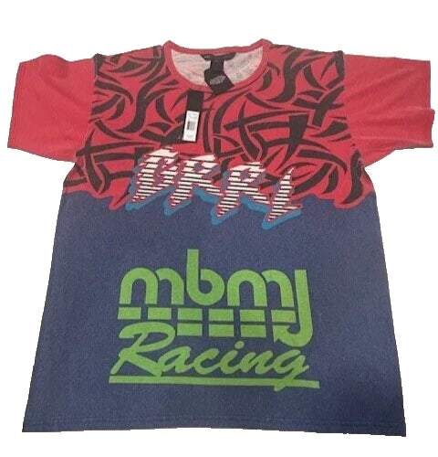 Marc by Marc Jacobs MBMJ Racing T-Shirt Allover Print NWT - Size L MSRP $128