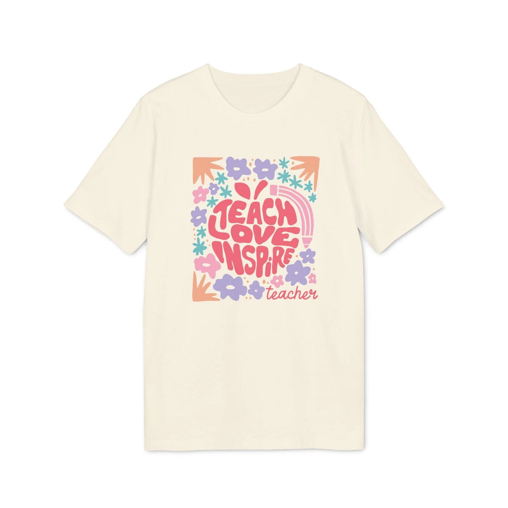 Boho Wildflower Teach Love Inspire T-shirt | Floral Tee | Gift for Teacher