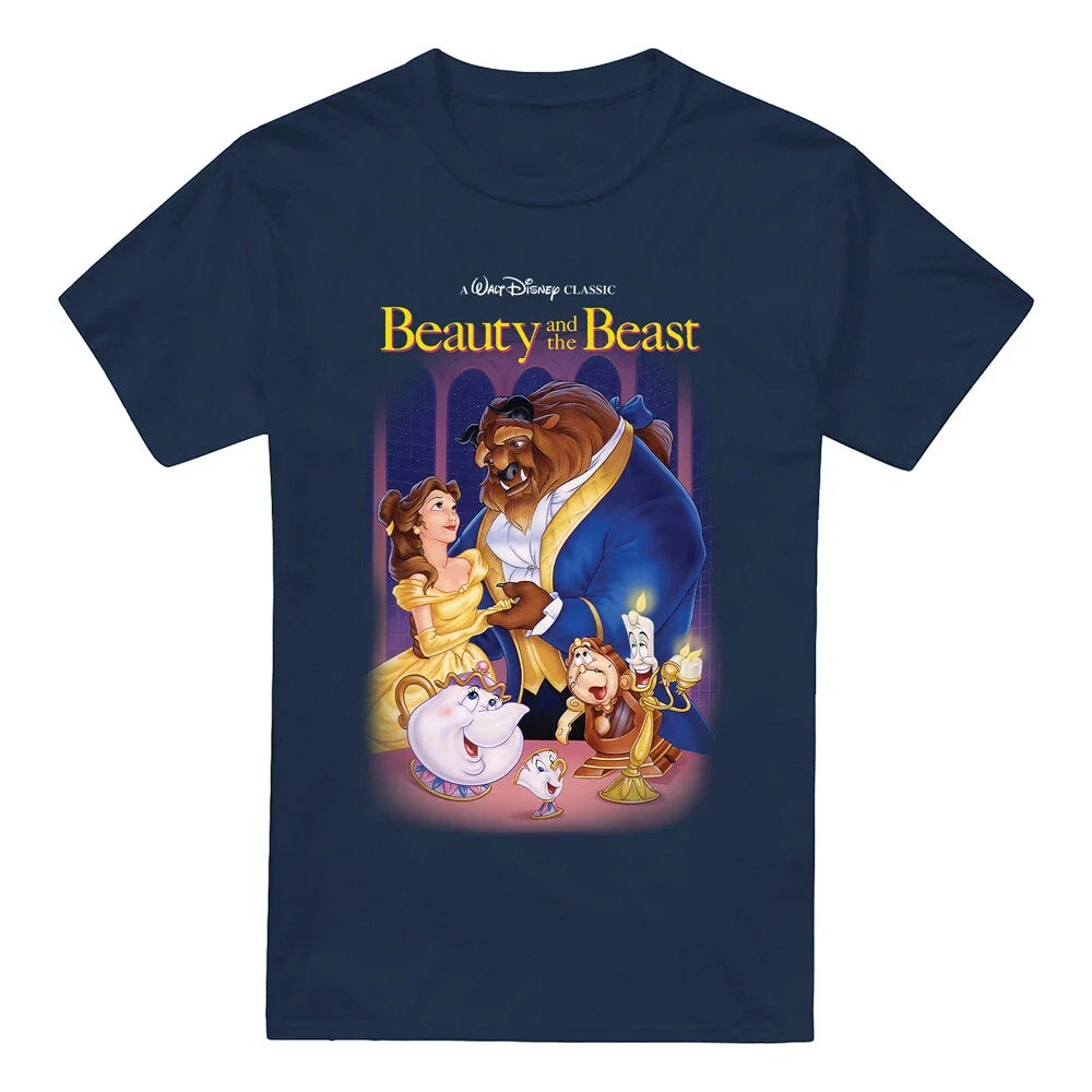Beauty and the Beast Belle Beast Cover T-Shirt , Navy