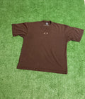 Vintage Oakley Software T-Shirt Sz Large Center Logo Brown Y2K Grunge