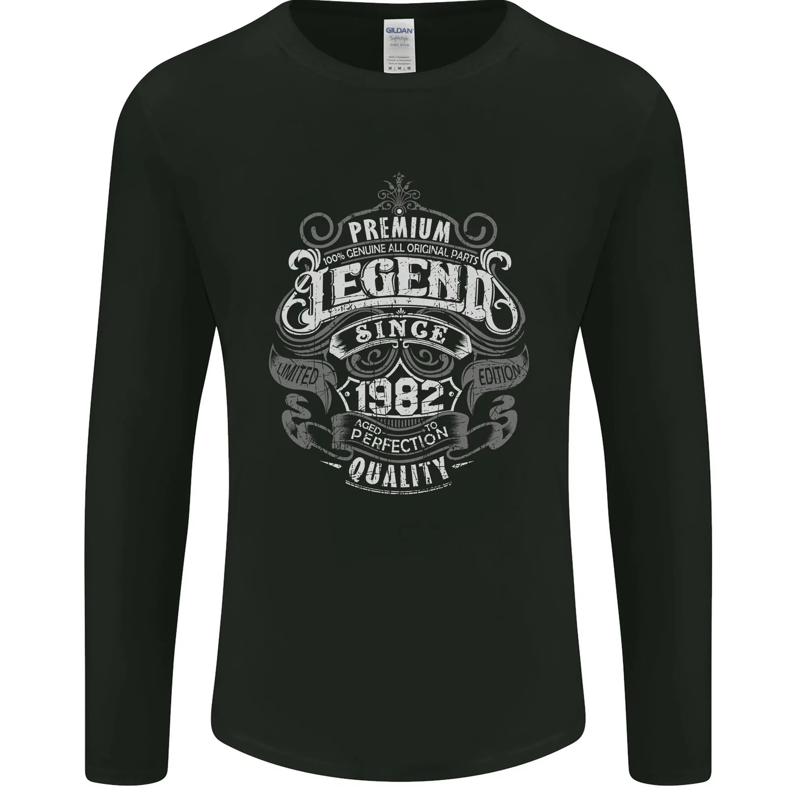 Premium Legend 44th Birthday 1982 Mens Long Sleeve T-Shirt