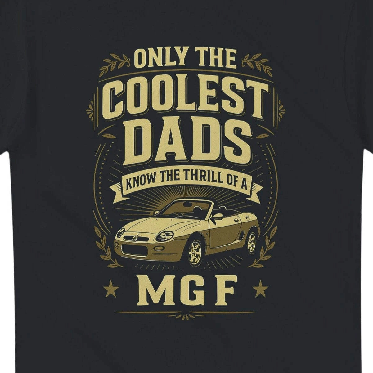 Inspired design for the MGF car driving enthusiast two seater roadster sportscar