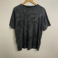 Vintage Y2K Austus Graphic Sword Print T-Shirt Black Grunge XXL