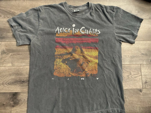Alice In Chains T-shirt Dirt Album Art Music Faded Distressed XL band Tee Grunge