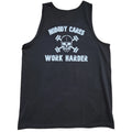 Men's Gym black Tank Top skull design muscle shirt back print