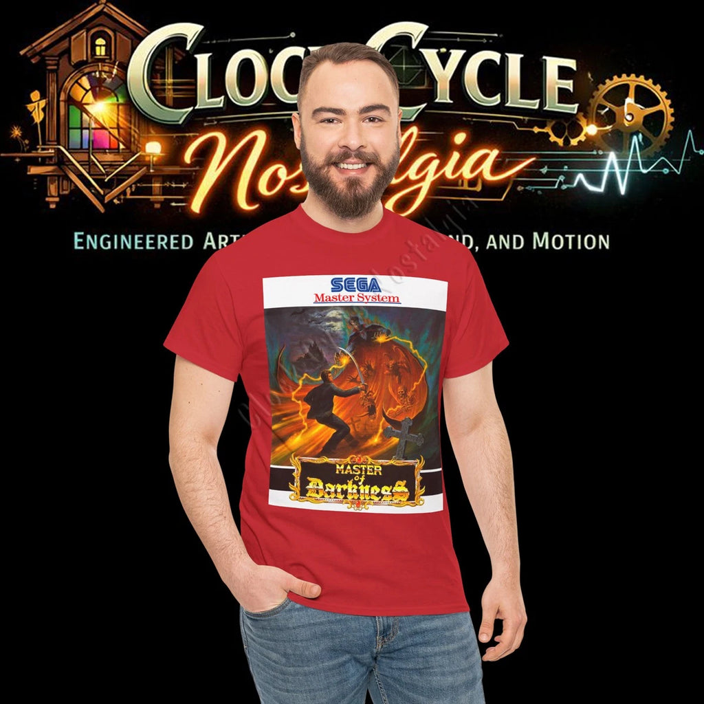 Master of Darkness Sega Master System T-Shirt - Retro 8-Bit Gothic Horror TShirt