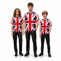 Union Jack T Shirt UK Flag Tee Unisex 100% Cotton Kids Adults Crew Neck