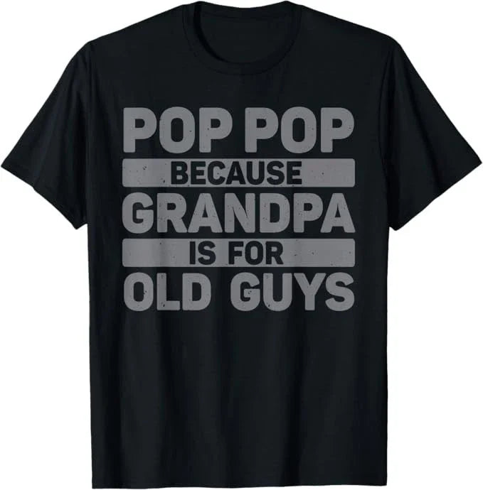 Pop Pop Art for Grandpa from Grandkids Father's Day Pop Pop T-Shirt