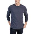 Club Room Long Sleeve T-Shirt Mens 3XL Grey Solid Essentials Minimalist NWT