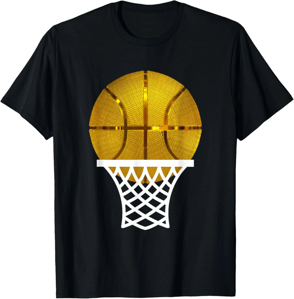 Gold Basketball Trophy MVP Award, Cool Basketball Player Tee T-Shirt