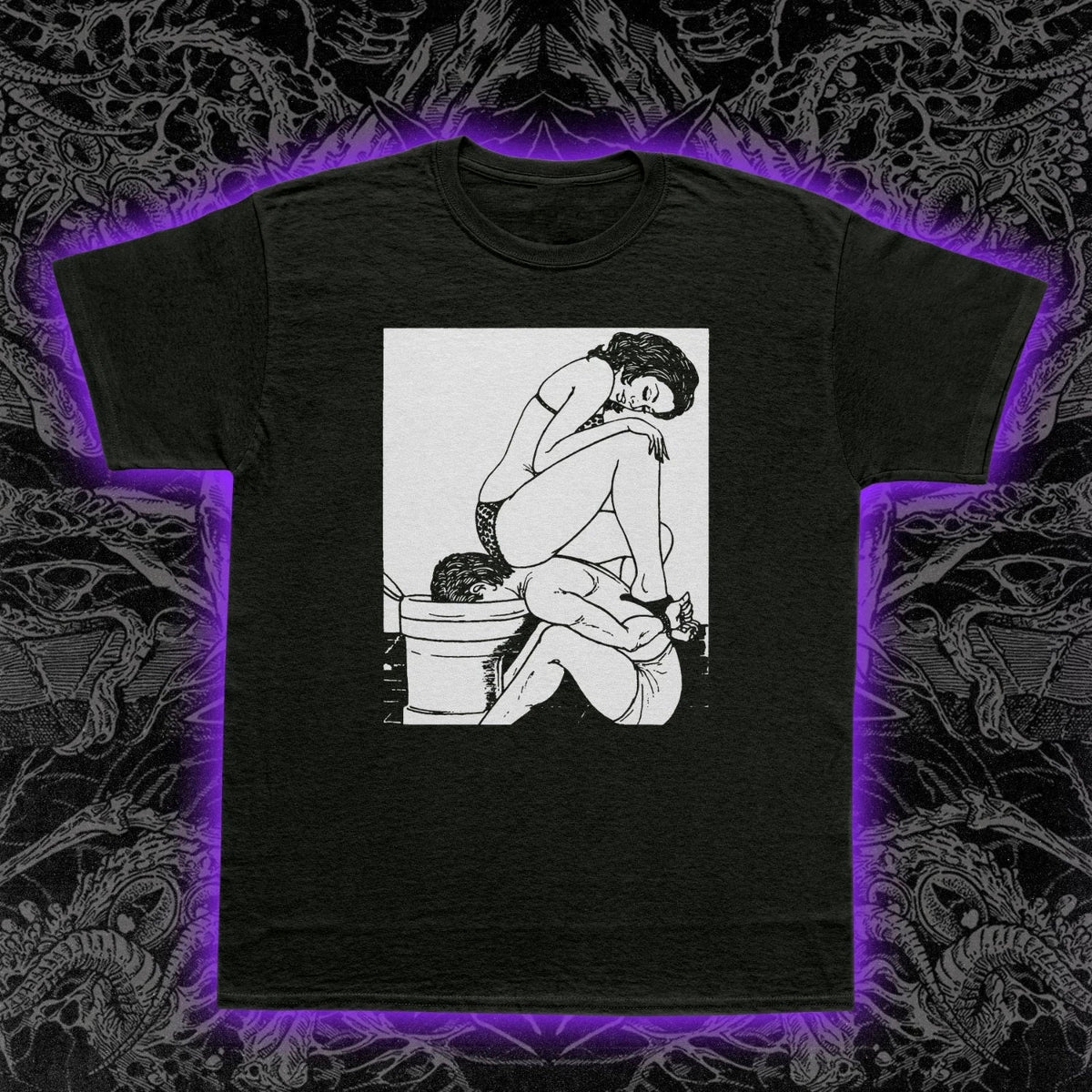 Toilet Slave T-Shirt Noise Industrial Punk Graphic Tee Disturbing Art Shirt