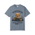 Introverting Dog Shirt Funny Introvert T Shirt Social Battery Reader Tee Gift