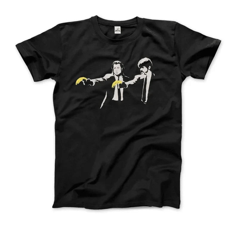 Banksy Banana Fiction Street Art T-Shirt