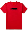 Oakland California Red Box Short Sleeve T-Shirt