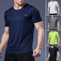 Men's Compression Gym T Shirt Quick Dry Running Fitness Sports Top UK