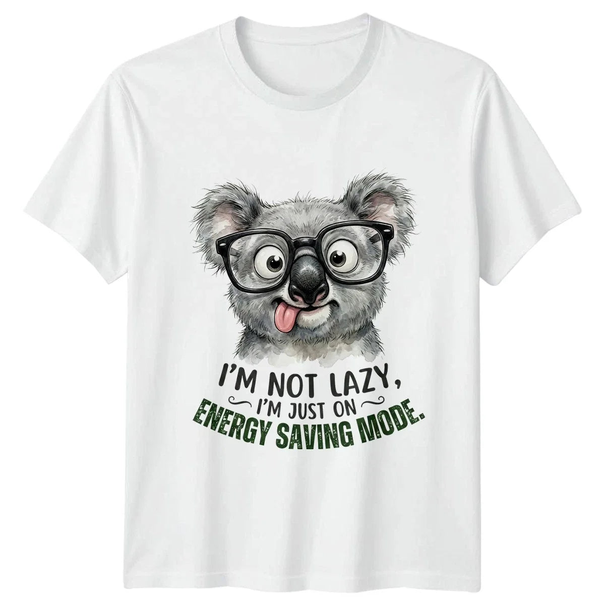 Im Not Lazy Im Just T-Shirt Koala Animal Humor Birthday Gift For Him And Her