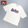 Ben Davis Oversized Logo T-Shirt Beige L Casual Top Japan