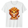 Cute Lion Cub Lions Animals Mens T-Shirt Womens Tee Graphic Unisex Top