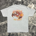 Vintage Sturgis Motorcycle Rally Shirt Mens XL Firefighter Dragon Flame Fire Y2K
