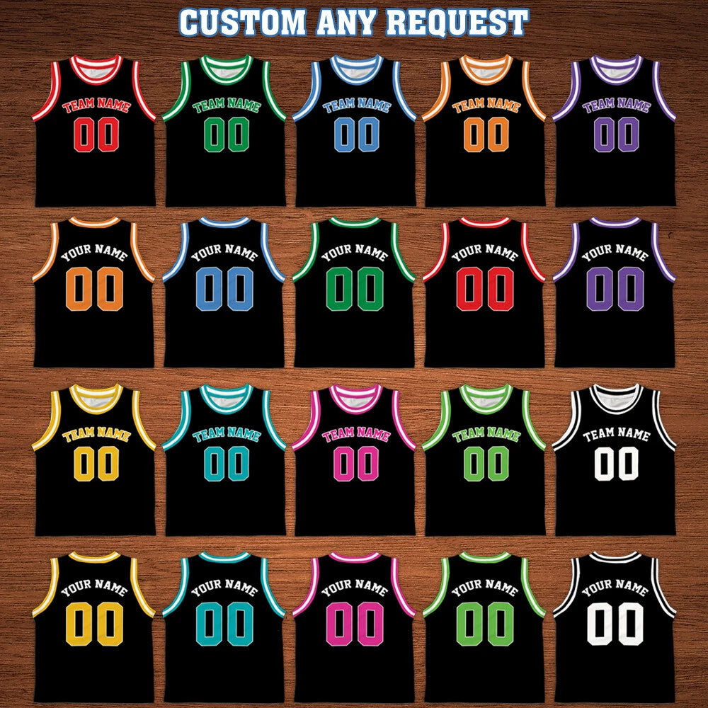 Personalized Kids Basketball Jersey Shirt Basketball Jersey Toddler Youth Gifts