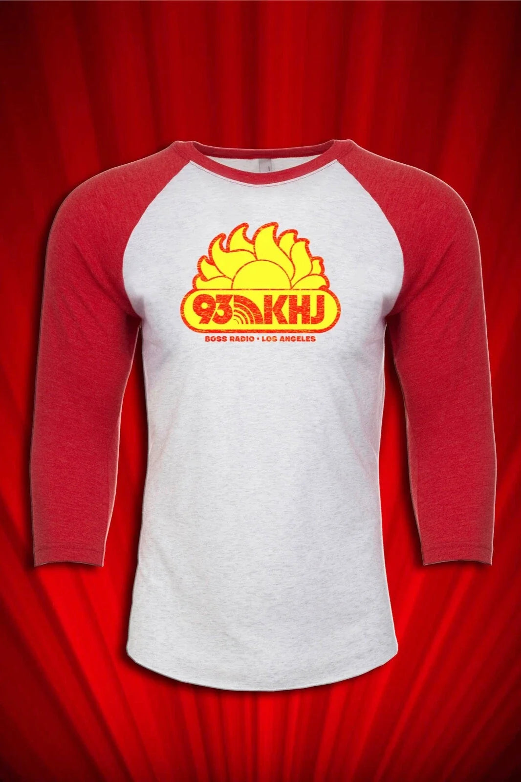 KHJ Radio Los Angeles Vintage logo T-SHIRT Tarantino Hollywood UNISEX SM-XXL
