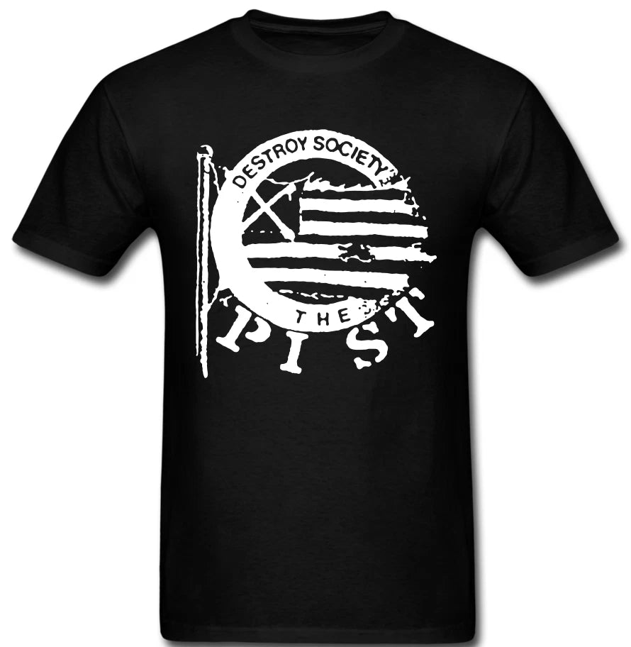 Destroy Society THE PIST T shirt band Hardcore anarcho Punk Rock
