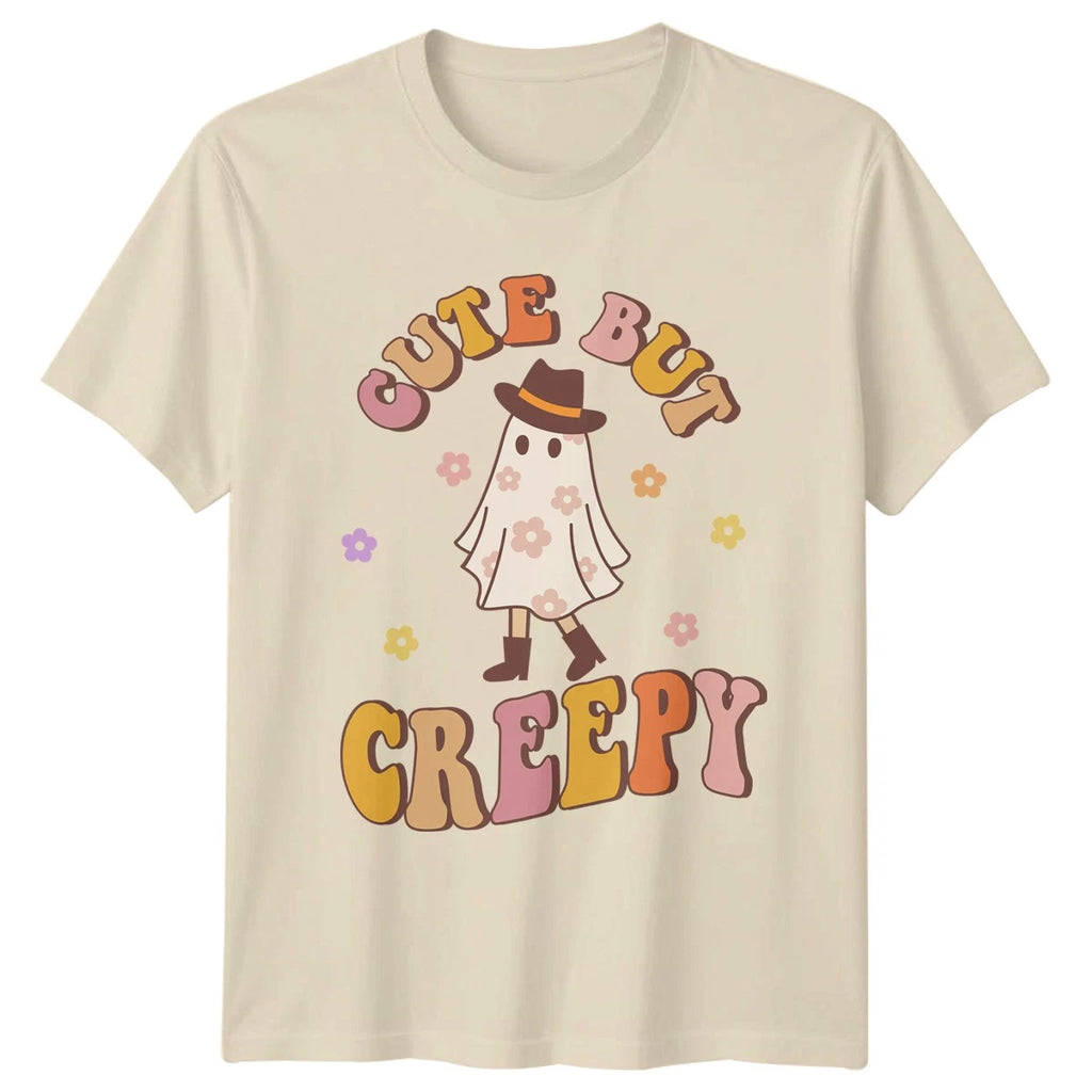 Cute But Creepy Womens T-Shirt Retro Western Halloween Gift For Her