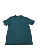 Duluth Longtail T-Shirt Mens Large Green 100% Cotton Crew Neck Short Sleeve