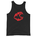 Red Novelty Vampire Fangs Toy Dracula Teeth Men's Tank Top Shirt