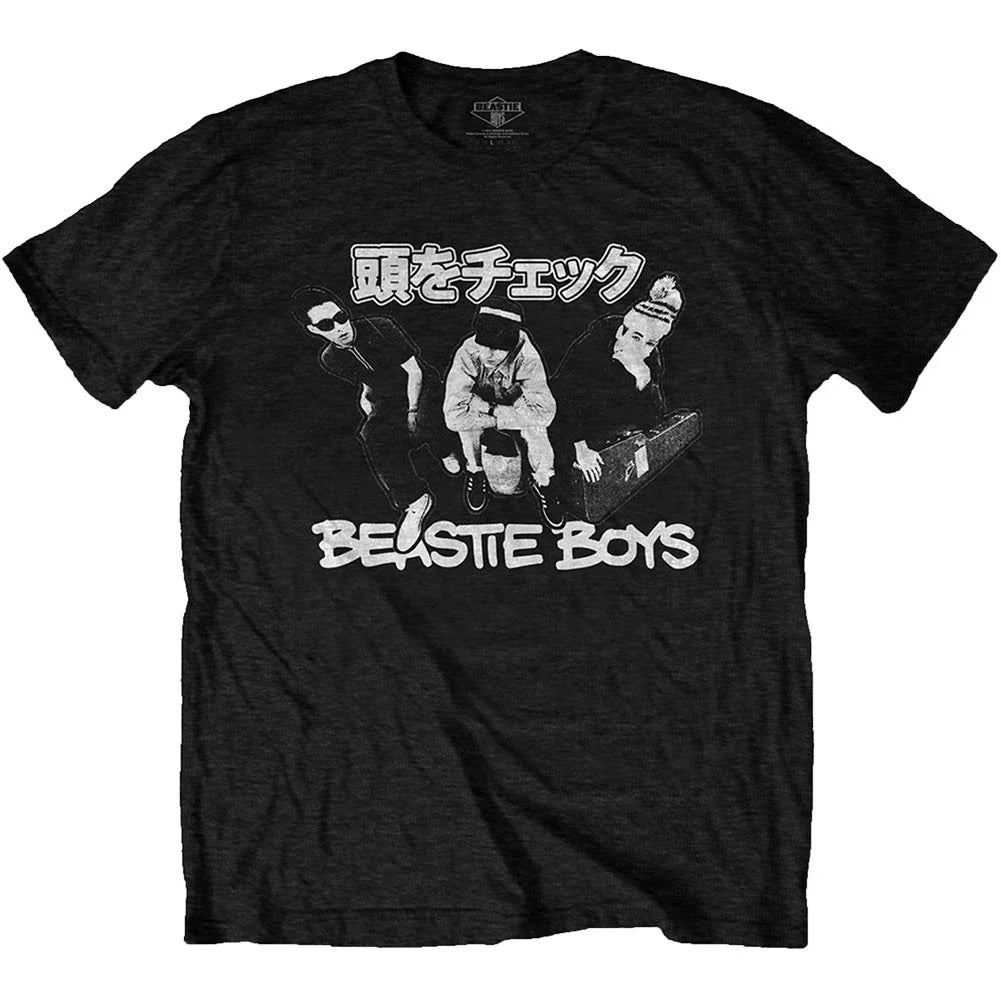 Men's Beastie Boys Check Your Head Japanese Slim Fit T-shirt Large Black