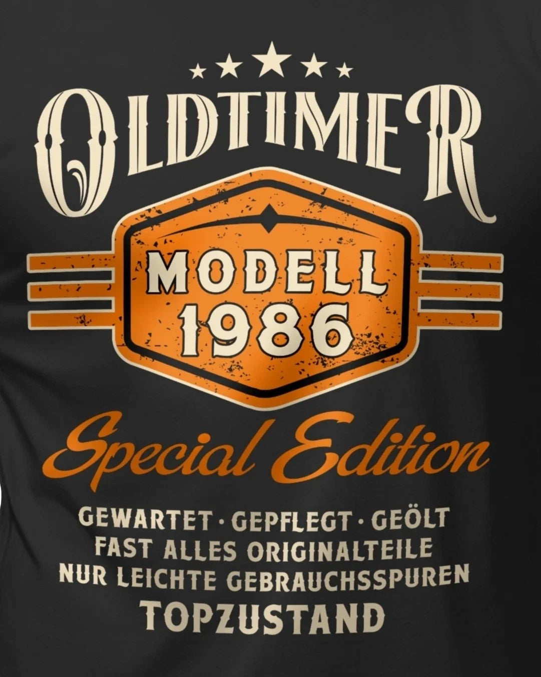 40th Birthday Men's T-Shirt Oldtimer Model 1986 Funny Quotes Shirts