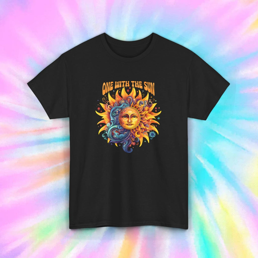 One With The Sun | Sun and Moon Graphic Tee | Spiritual Hippie Shirt S-5XL