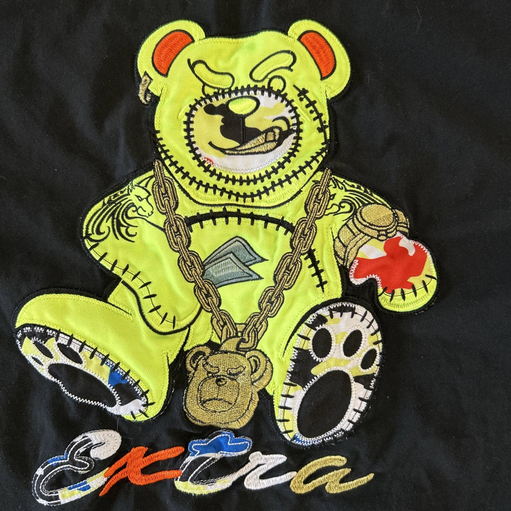 Extra Gangster Shirt Men XL Urban Hip Hop EXTRA Streetwear Bear Neon JNKO Style