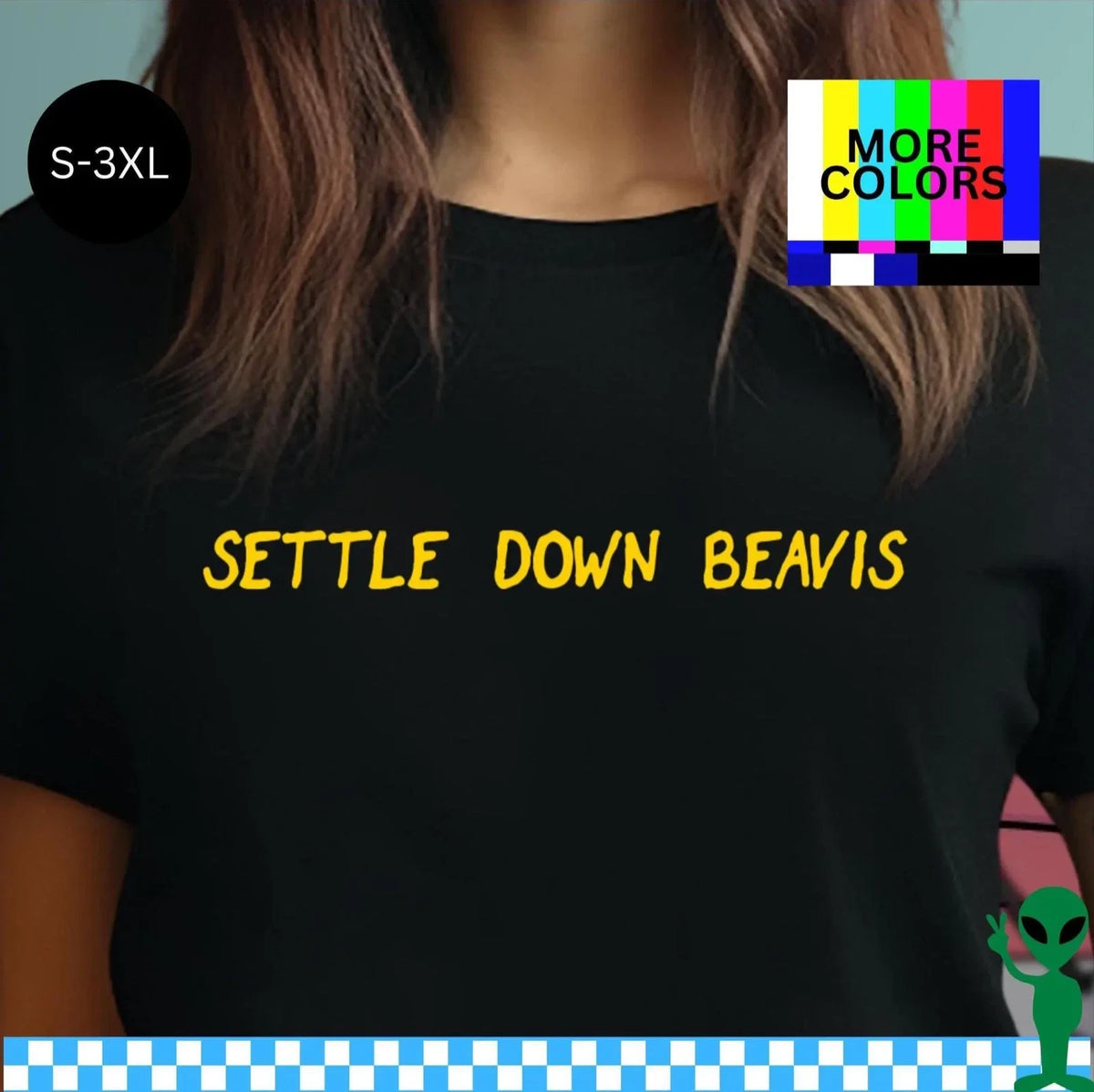 Settle Down Beavis Shirt S-3XL Unisex Short-Sleeve