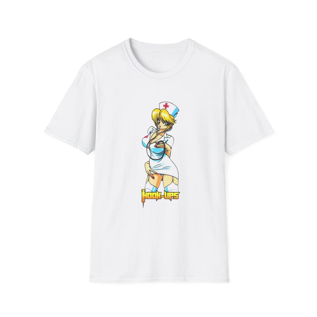 Hook-Ups Skateboards NURSE baddy deck art anime hentai soft cotton t shirt S M L