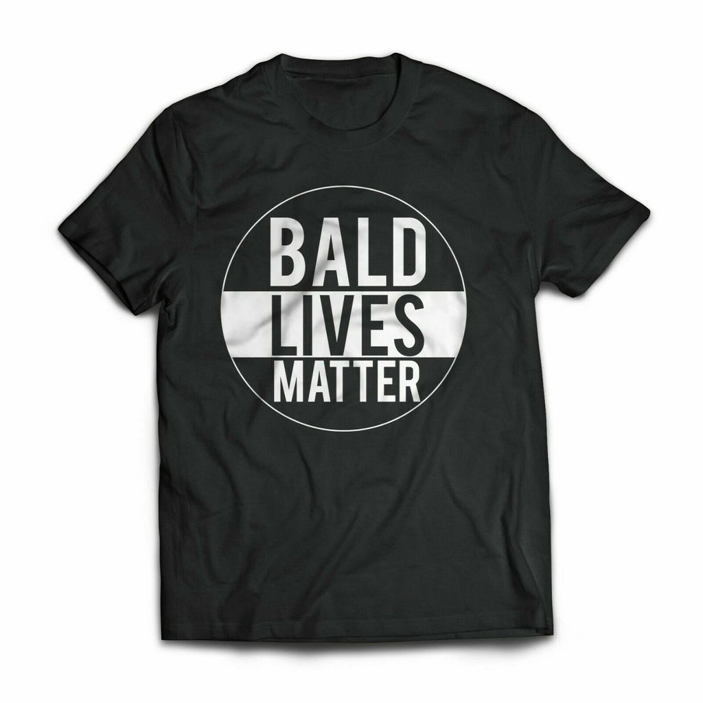 BALD LIVES MATTER Printed T Shirts Spoof Birthday Gift Bald Head Men Kid T Tops