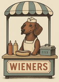 Wieners! Hot Dog Stand Unisex Heavy Cotton Tee Funny Dog Shirt Dachshund Cookout