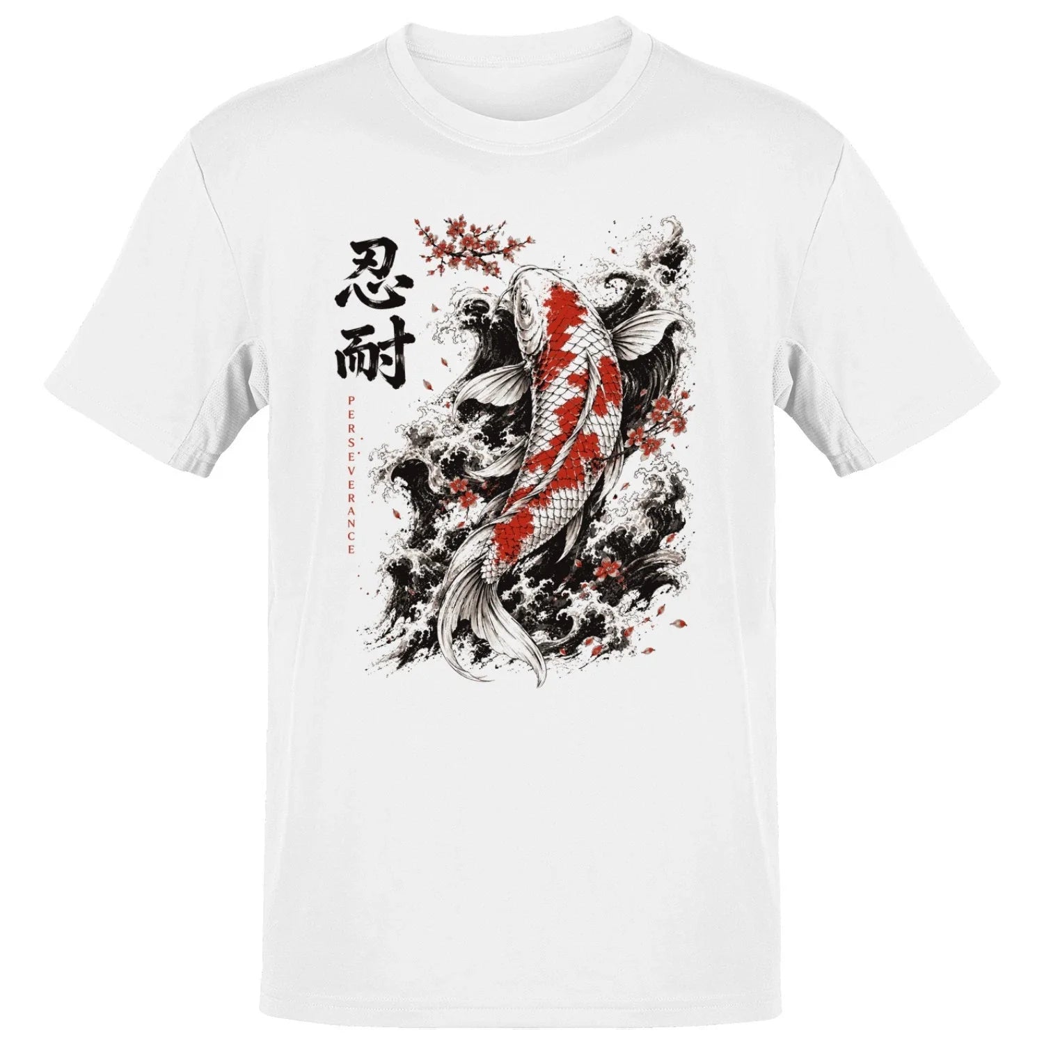 Perseverance Koi Fish Japanese Art Men's T-shirt