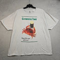 GUINNESS IRISH BEER SHIRT MENS 2XL Gray IRELAND Distressed Crab Brew CASUAL NWT