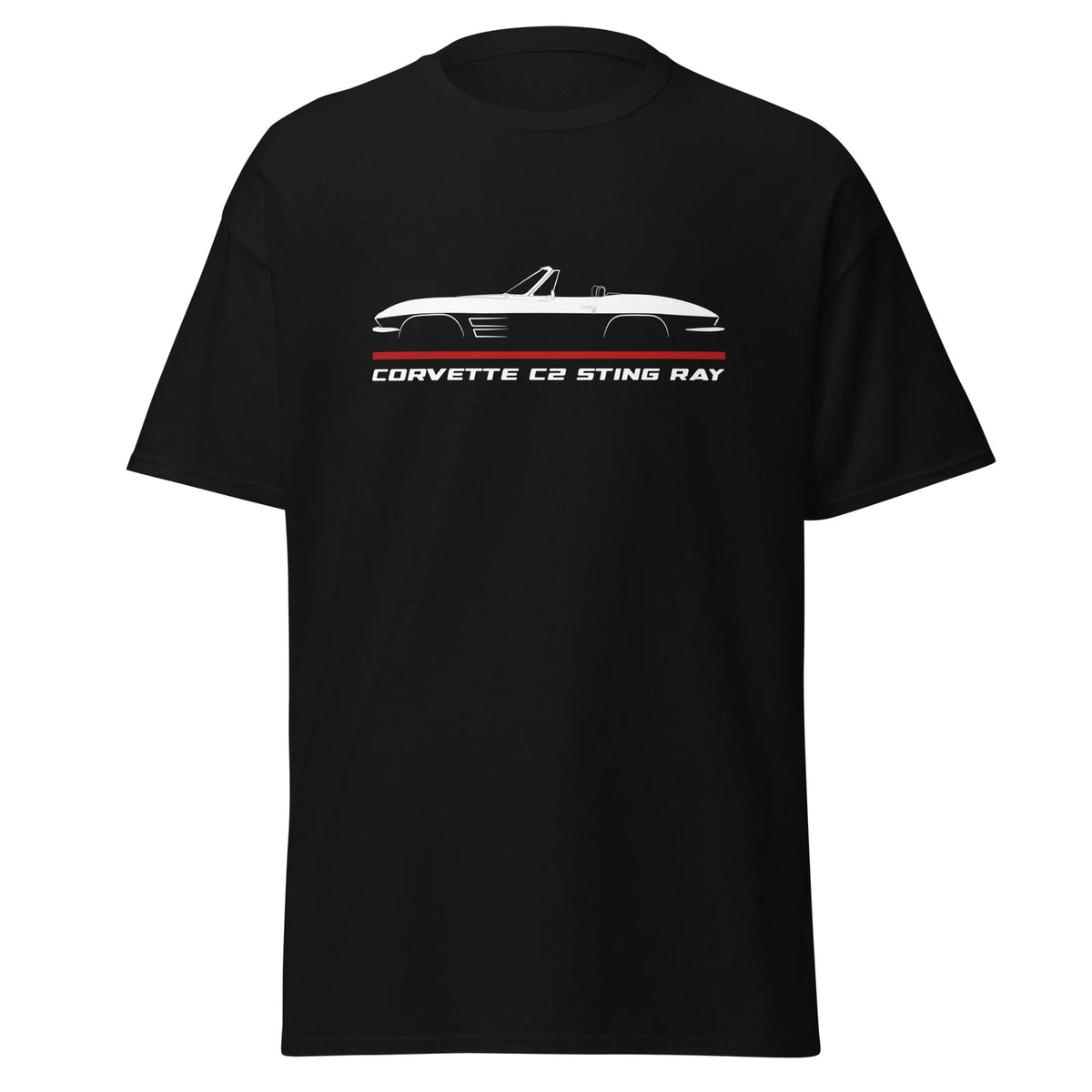 Premium T-Shirt For Chevrolet Corvette C2 StingRay Convertible 1963-64 Birthday